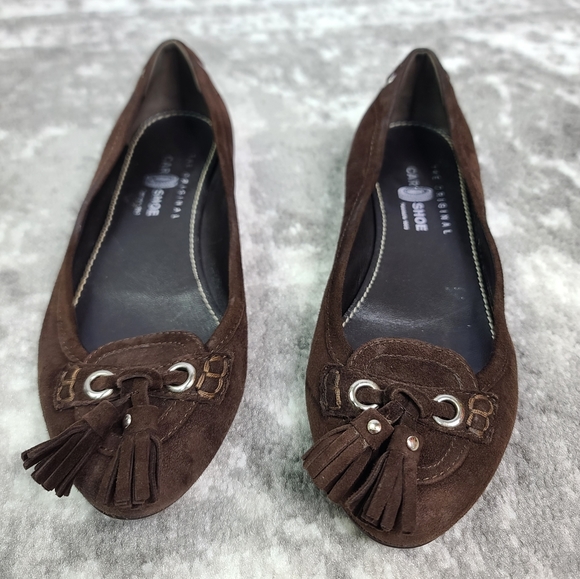 THE ORIGINAL CAR SHOE Loafers Tassels Leather - Picture 2 of 10